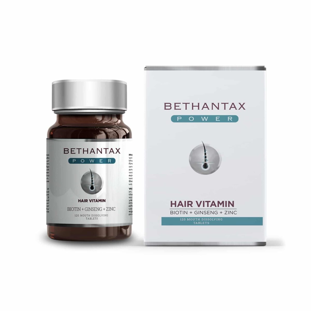 Bethantax Power Hair Vitamin Complex 120 Tablets | Hair Growth Support - Turkish Beauty & Care | Oriento