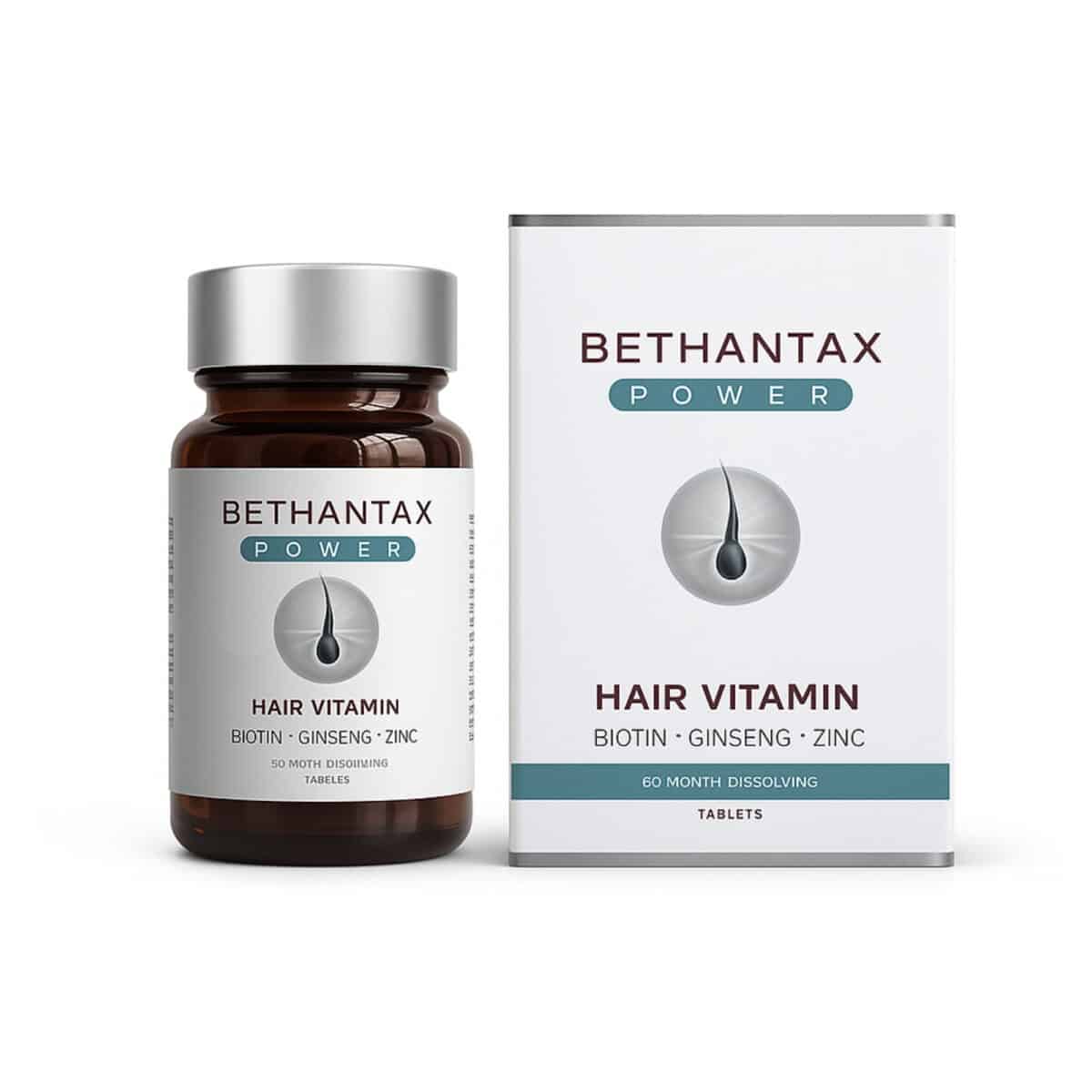 Bethantax Power Hair Vitamin Complex 60 Tablets | Hair Growth Support - Turkish Beauty & Care | Oriento